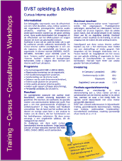 Vraag uw Training Brochure hier aan ISO 9001:2015 Beknopt Opfris Cursus 