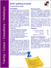 Vraag uw Training Brochure hier aan kwaliteit ISO 9001 KAM-INK 